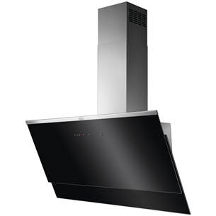 AEG, 700 m³/h, width 89.8 cm, black/inox - Cooker Hood