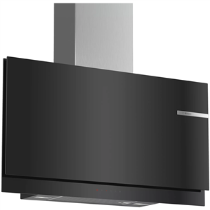 Bosch, 739 m³/h, width 89 cm, black/inox - Cooker Hood