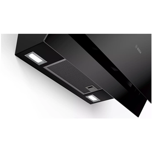 Bosch, 700 m³/h, width 59 cm, black/inox - Built-in Cooker Hood