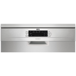 AEG 6000, 15 place settings, inox - Freestanding Dishwasher