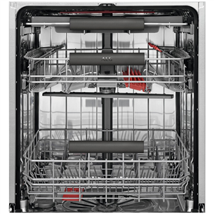 AEG 6000, 15 place settings, inox - Freestanding Dishwasher