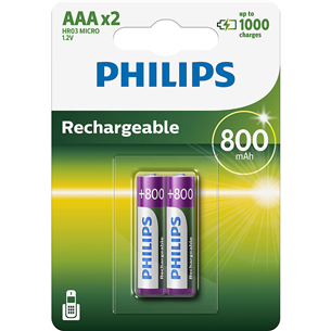 Akupatarei Philips AAA (2 tk)