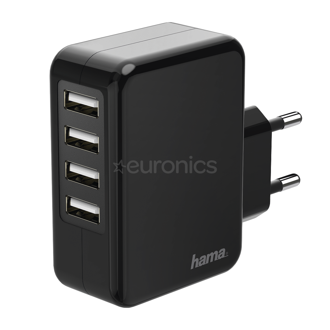 Toalaadija Hama USB 4x (24 W)