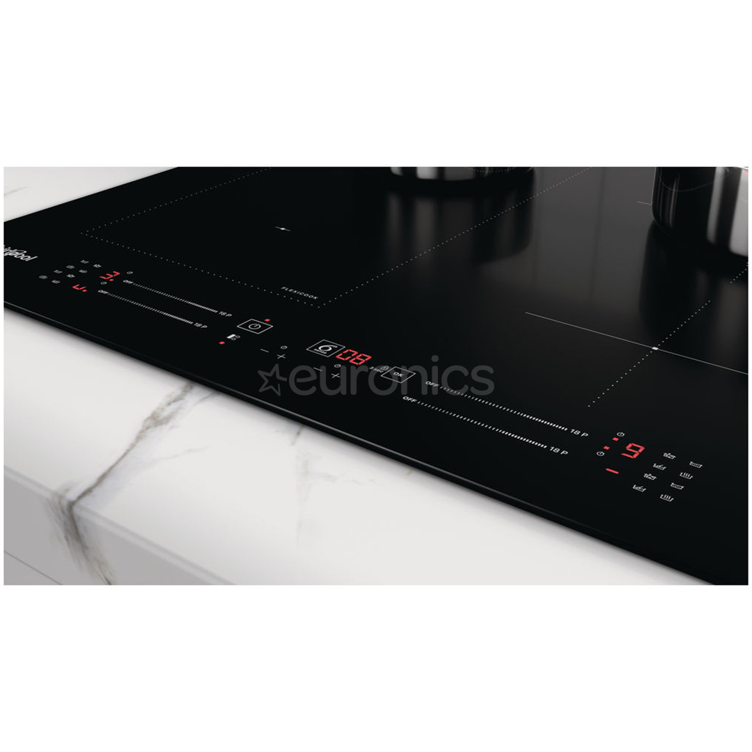 Whirlpool, ширина 59 см, без рамы, черный - Интегрируемая индукционная варочная панель