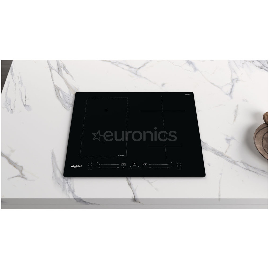 Whirlpool, ширина 59 см, без рамы, черный - Интегрируемая индукционная варочная панель