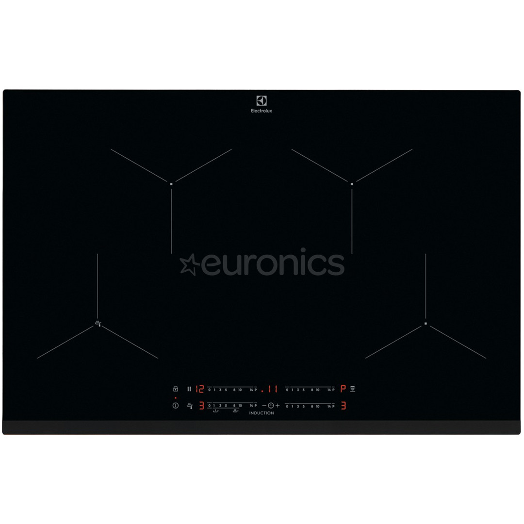 Electrolux 700 SenseFry, width 78 cm, frameless, black - Built-in Induction Hob
