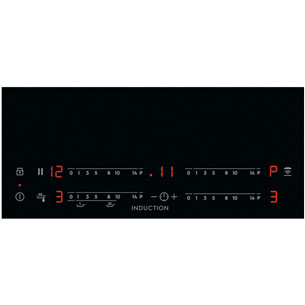 Electrolux 700 SenseFry, width 78 cm, frameless, black - Built-in Induction Hob