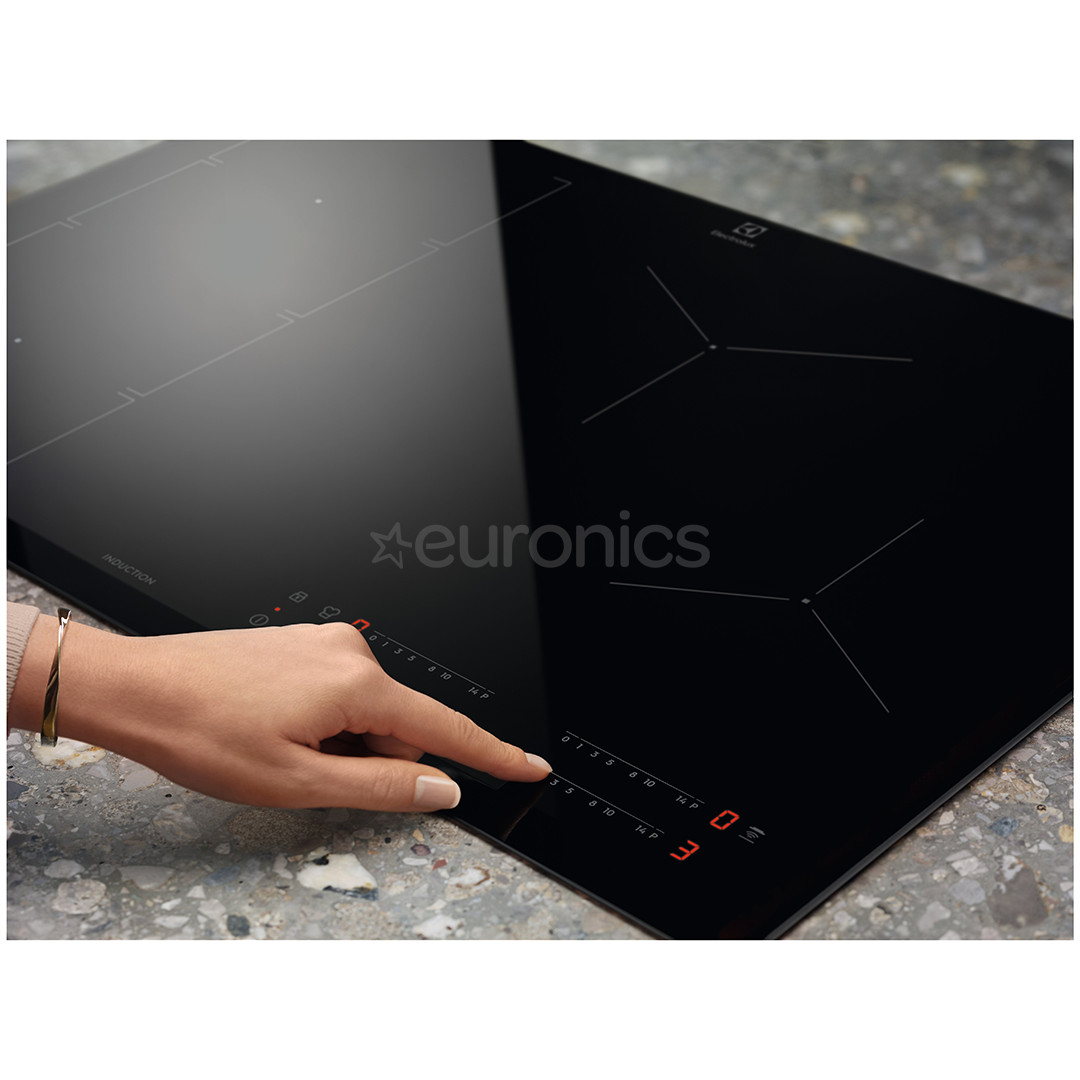 Electrolux 700 SenseFry, width 78 cm, frameless, black - Built-in Induction Hob