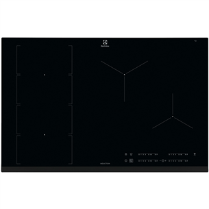 Electrolux 800 FlexiBridge, laius 78 cm, raamita, must - Integreeritav induktsioonpliidiplaat