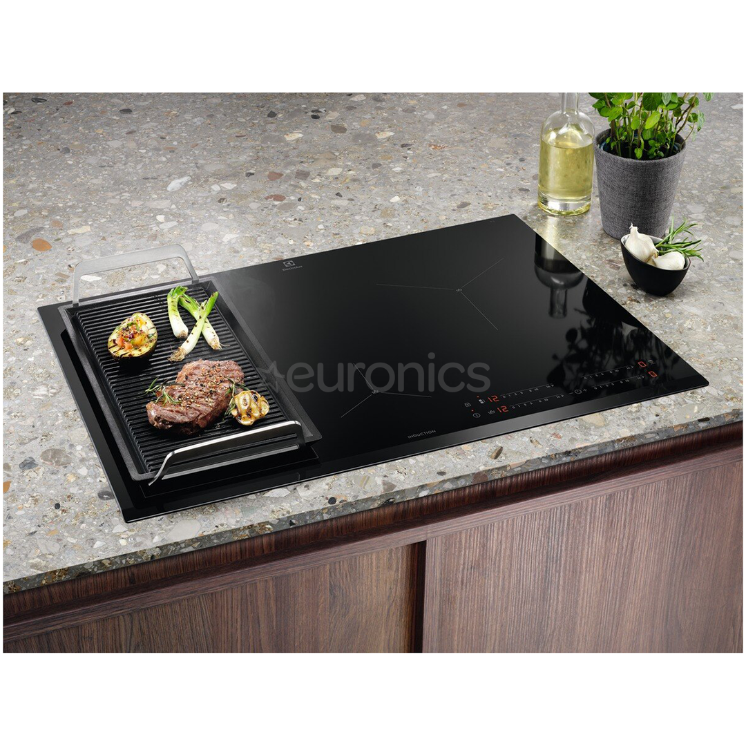 Electrolux 700 Seeria, laius 78 cm, raamita, must - Integreeritav induktsioonpliidiplaat