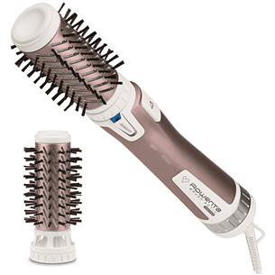 Rowenta Brush Activ Premium Care, 1000 W, white/rose gold - Rotating airbrush