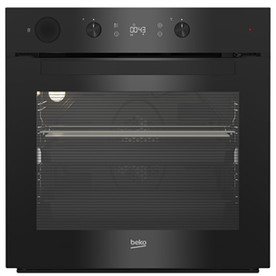 Beko, 71 L, pyrolytic cleaning, black - Built-in oven