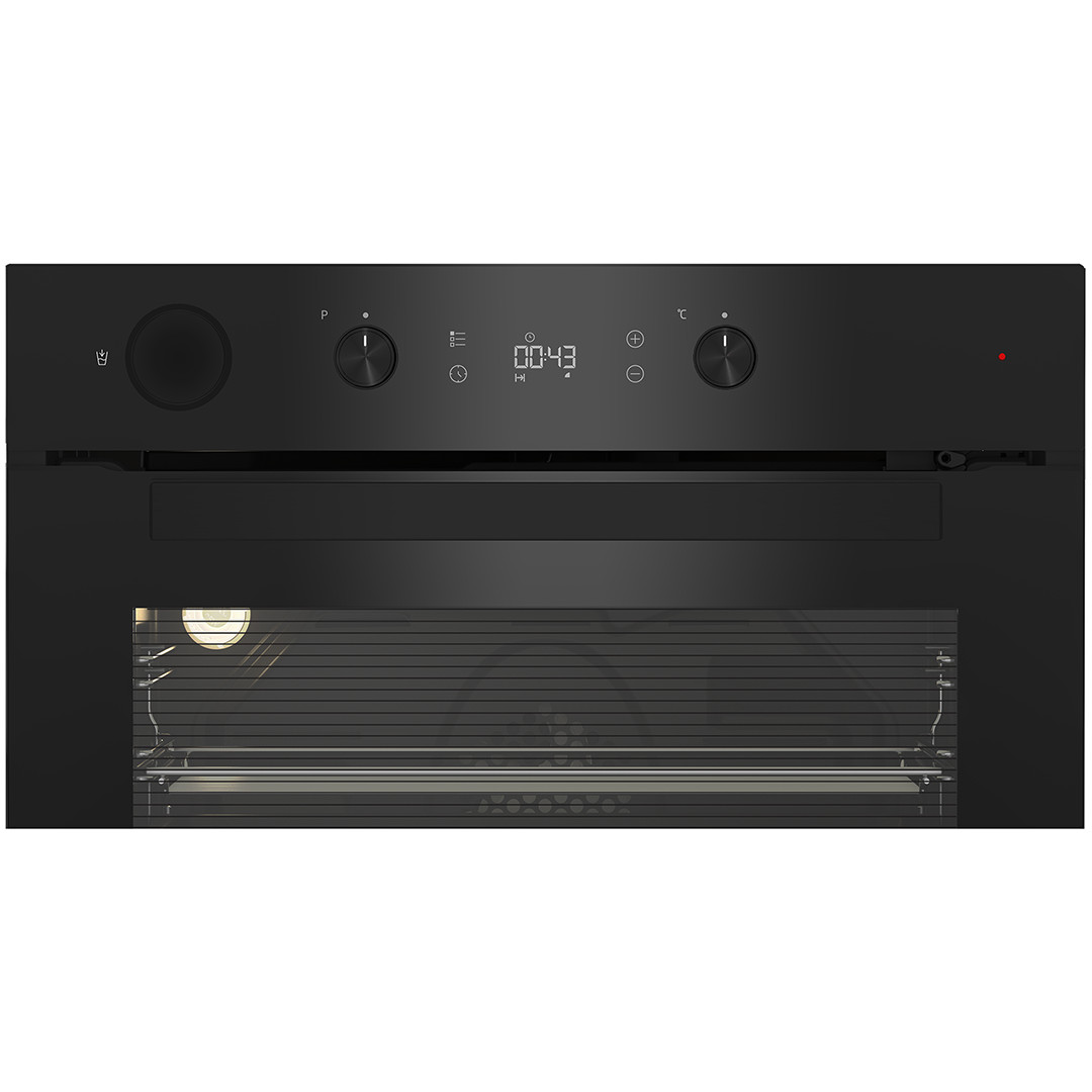 Beko, 71 L, pyrolytic cleaning, black - Built-in oven