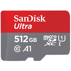 Карта памяти MicroSDXC SanDisk Ultra + адаптер (512 ГБ)