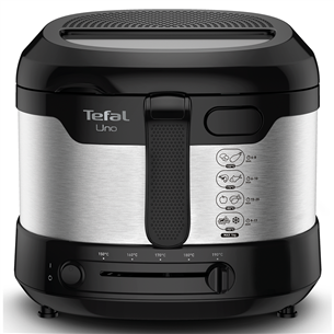 Tefal Uno, 1600 W, black/inox - Fryer FF215D