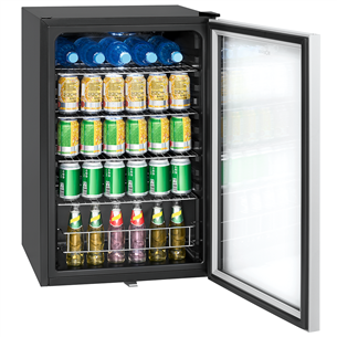 Bomann, 115 L, height 85 cm, grey/black - Beverage Cooler