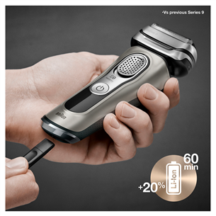 Braun Series 9 Wet & Dry, silver/black - Shaver