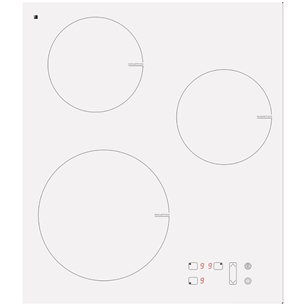 Fabita, width 45 cm, frameless, white - Built-in Induction Hob