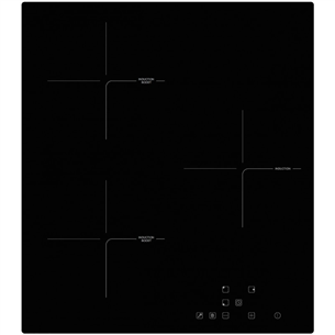 Schlosser, laius 45 cm, raamita, must - Integreeritav induktsioonpliidiplaat