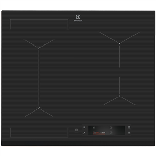 Electrolux 900 SensePro, laius 59 cm, raamita, tumehall - Integreeritav induktsioonpliidiplaat EIS6648