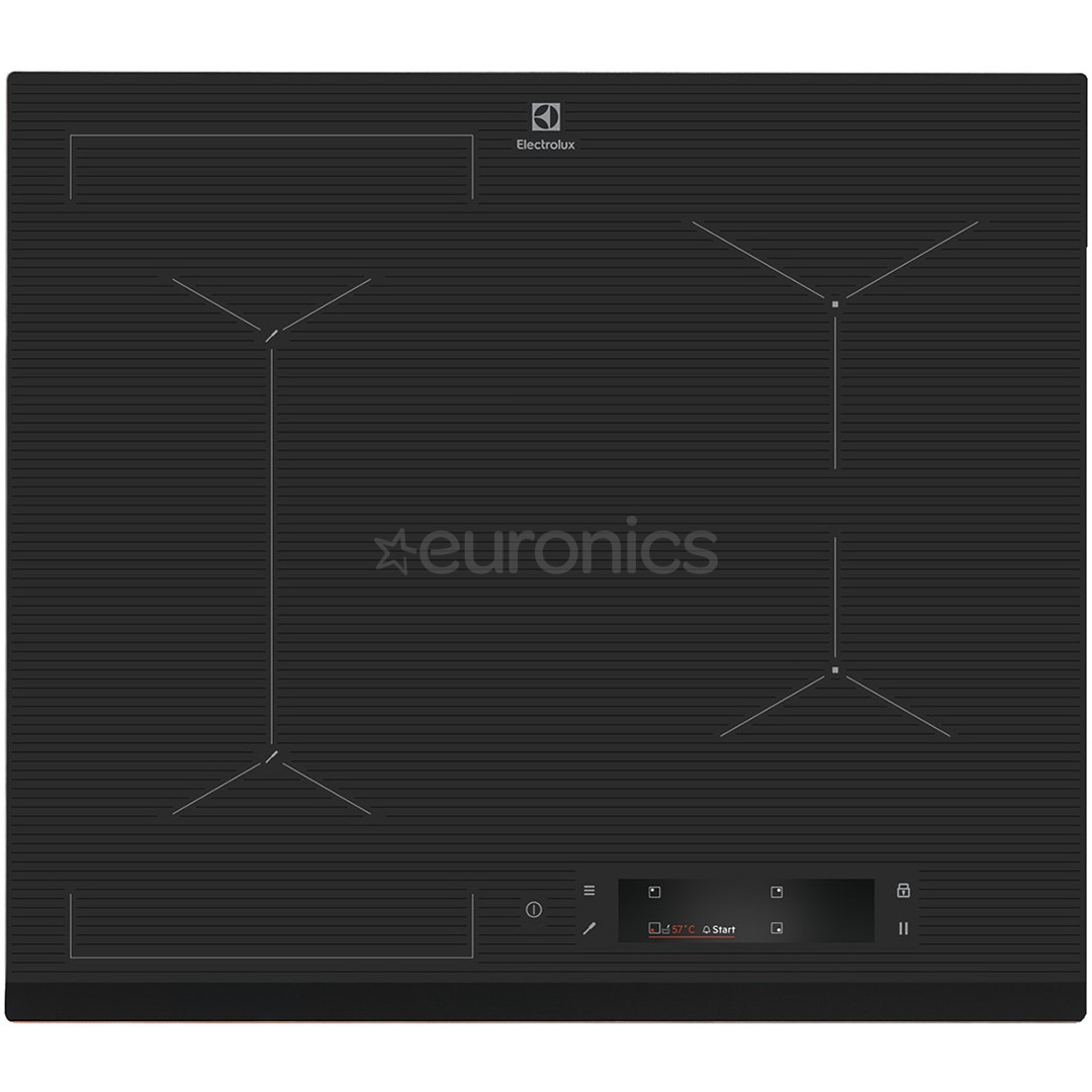 Electrolux 900 SensePro, laius 59 cm, raamita, tumehall - Integreeritav induktsioonpliidiplaat