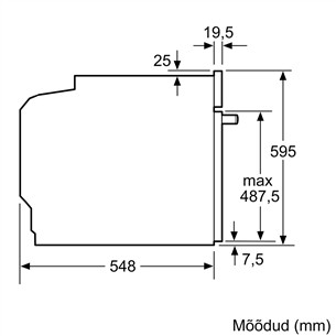 Built-in oven with pyrolytic cleaning Bosch