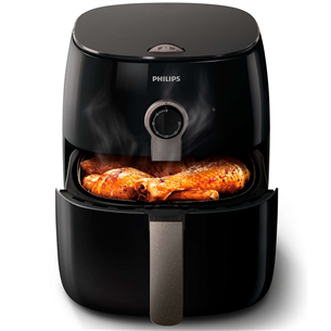 Philips Viva Collection, 1500W, must - Kuumaõhufritüür