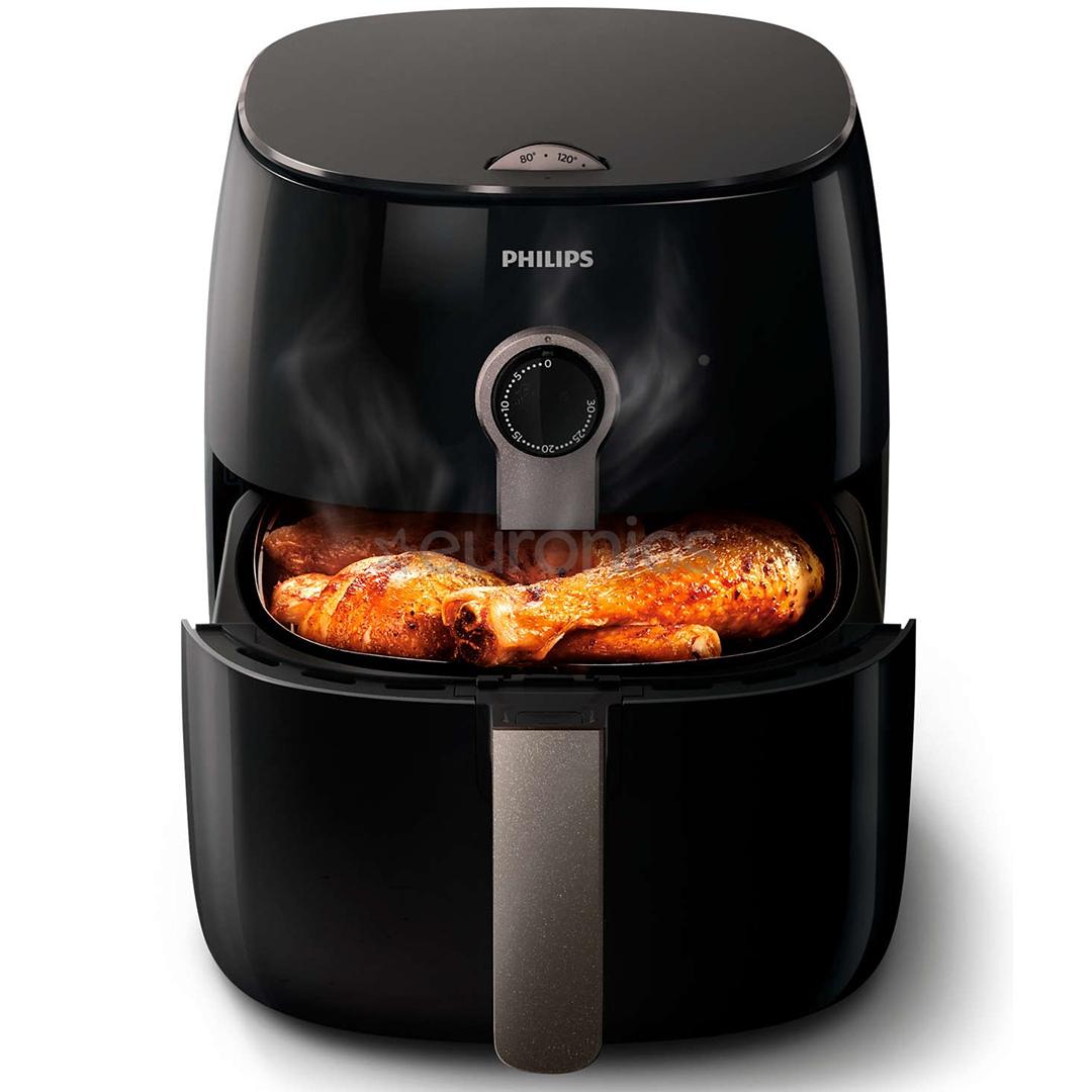 Philips Viva Collection, 1500W, must - Kuumaõhufritüür