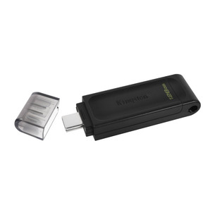Kingston DataTraveler 70, USB-C, 128 GB, must - Mälupulk