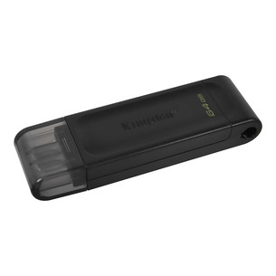 Kingston DataTraveler 70, USB-C, 64 GB, must - Mälupulk DT70/64GB