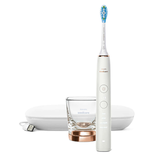 Philips Sonicare DiamondClean 9000, travel case, white/copper - Electric toothbrush HX9911/94