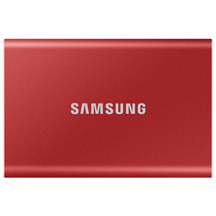 Samsung T7, 1 TB, USB 3.2, punane - Väline SSD