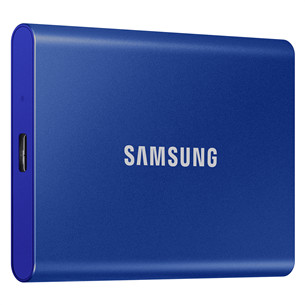 Samsung T7, 1 ТБ, USB 3.2, синий  - Внешний накопитель SSD MU-PC1T0H/WW