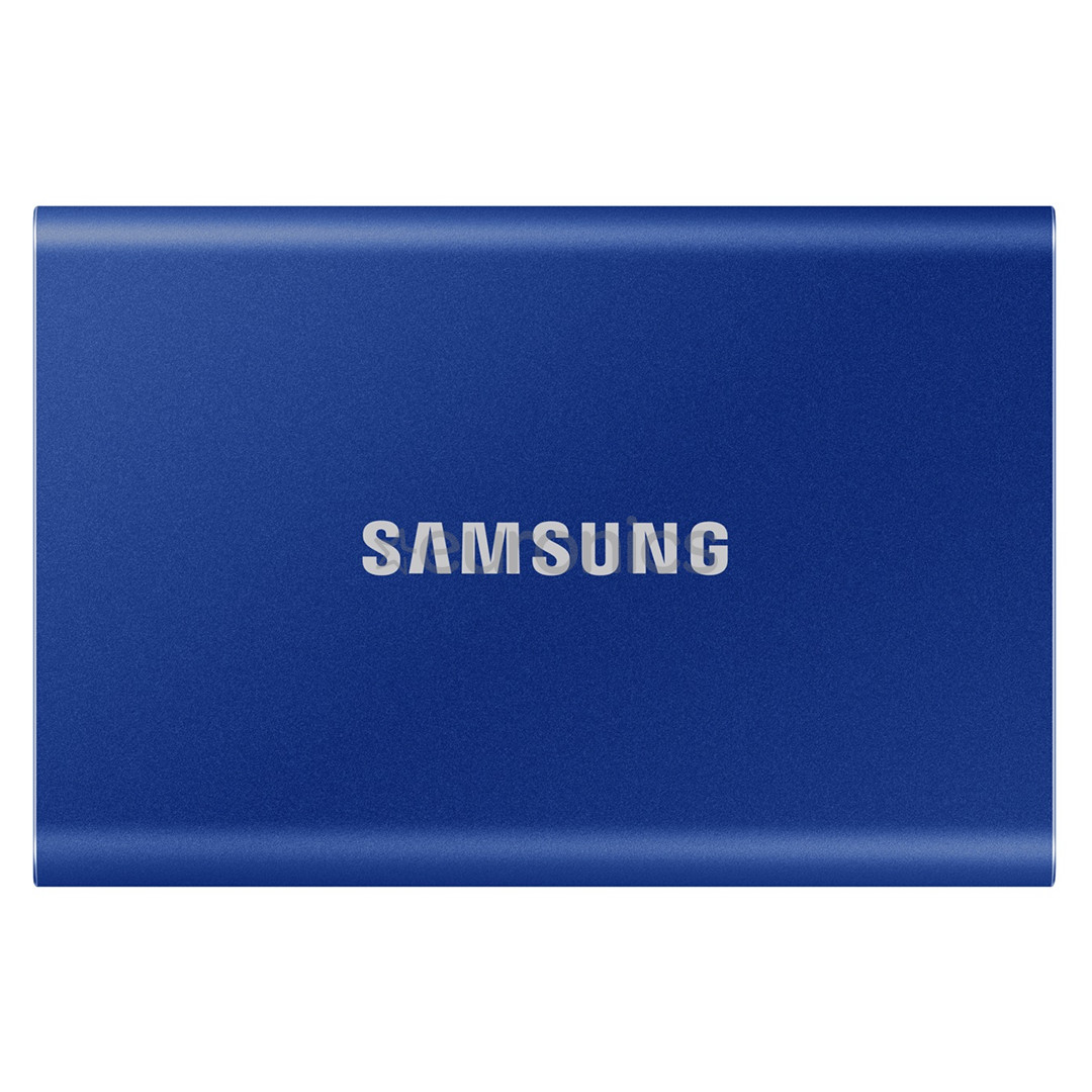 Samsung T7, 1 ТБ, USB 3.2, синий  - Внешний накопитель SSD
