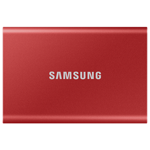 Samsung T7, 500 GB, USB 3.2, punane - Väline SSD