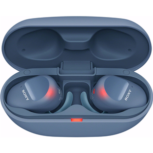 Sony WF-SP800N, sinine - Täisjuhtmevabad kõrvaklapid