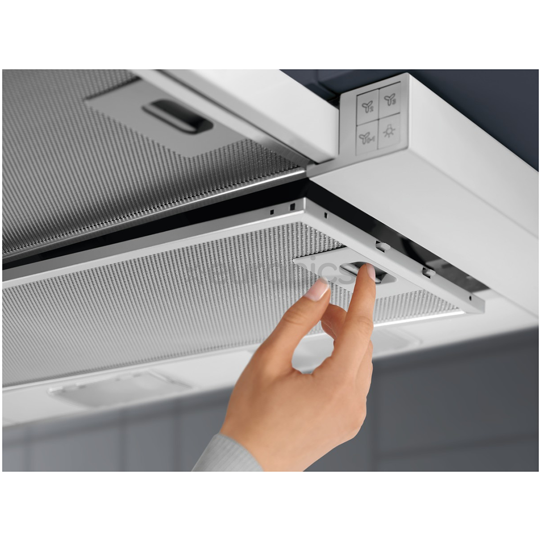 Electrolux, 370 м³/ч, белый - Интегрируемая вытяжка