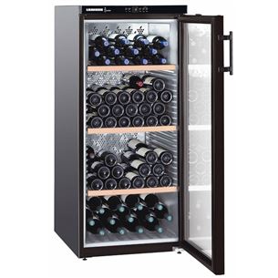 Liebherr Vinothek, 164 bottles, height 135 cm, black - Wine Cooler