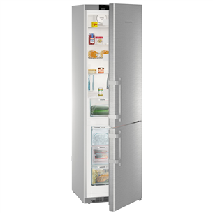 Liebherr, height 201 cm, 366 L, stainless steel - Refrigerator