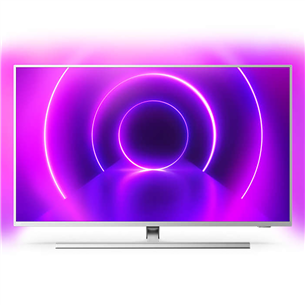 Philips LCD 4K UHD, 65", central stand, silver - TV