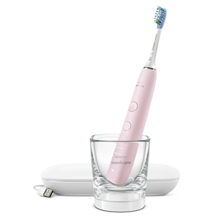 Philips Sonicare DiamondClean 9000, футляр, белый/розовый - Электрическая зубная щетка