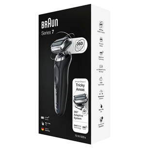Braun Series 7 Wet & Dry, black/silver - Shaver
