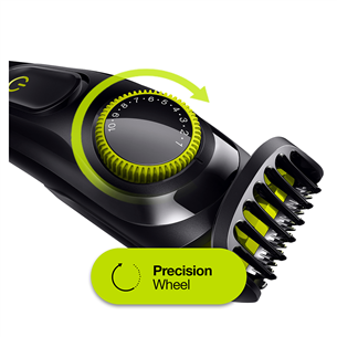 Braun + Gillette Fusion razor, black/green - Beard trimmer