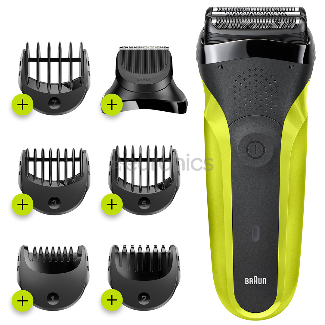 Braun Series 3, black/green - Shaver