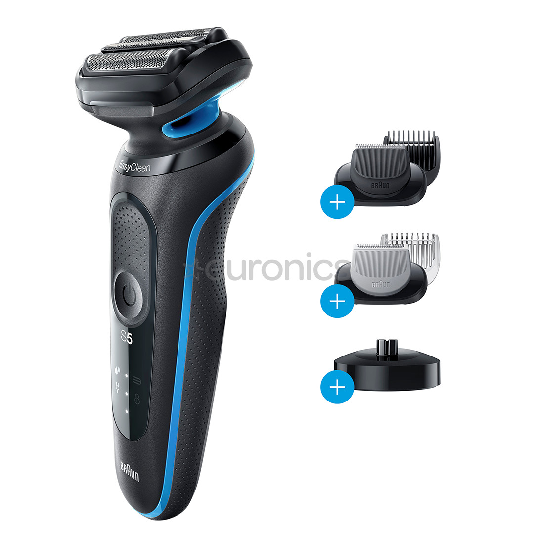 Braun Series 5, Wet & Dry, черный/cиний - Бритва