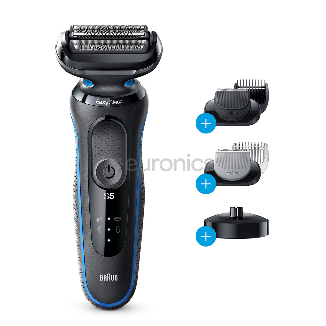 Braun Series 5, Wet & Dry, черный/cиний - Бритва