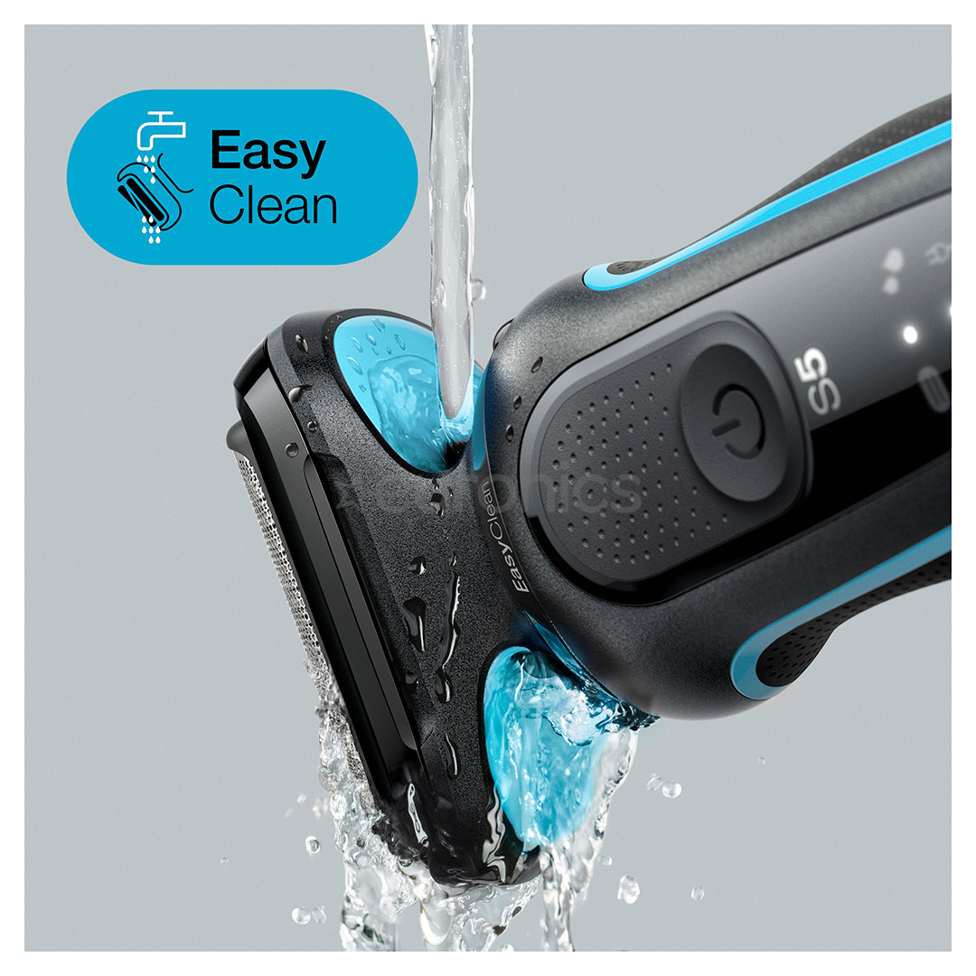 Braun Series 5, Wet & Dry, черный/cиний - Бритва