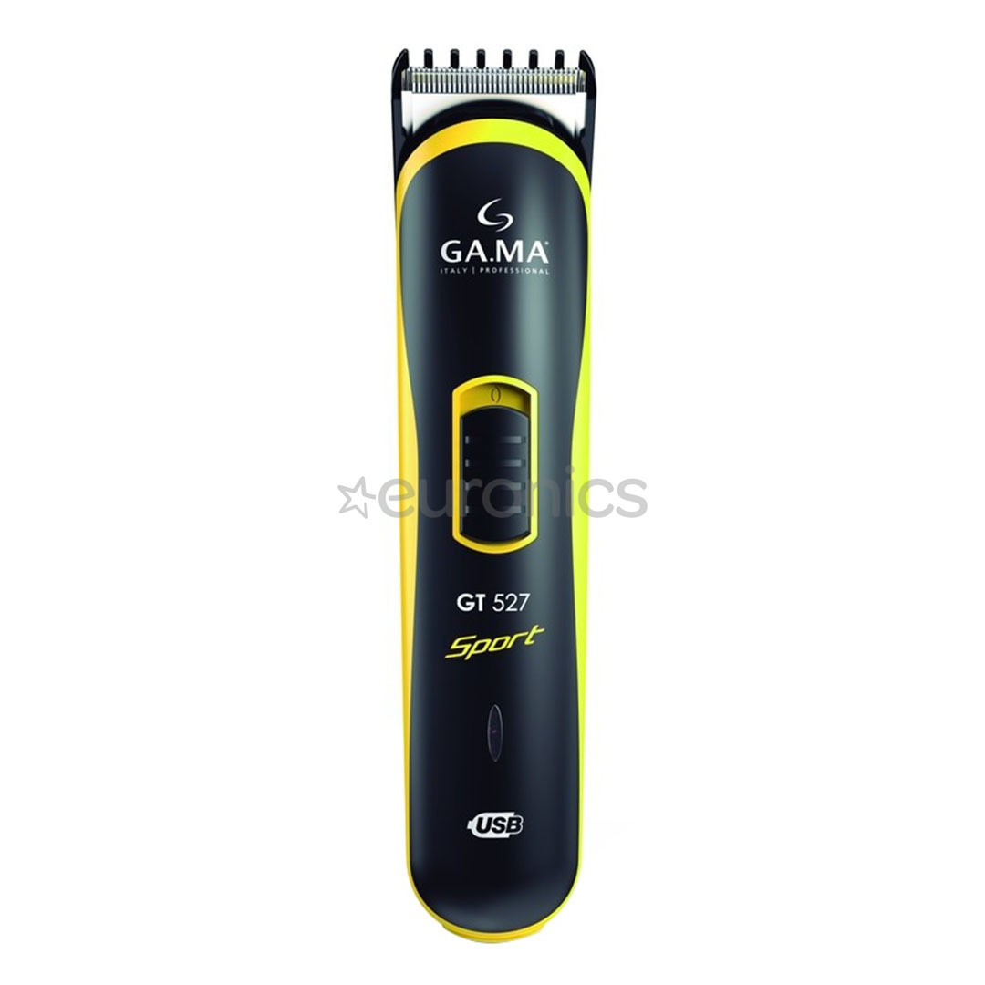GA.MA GT527 Sport USB, black/yellow - Beard trimmer