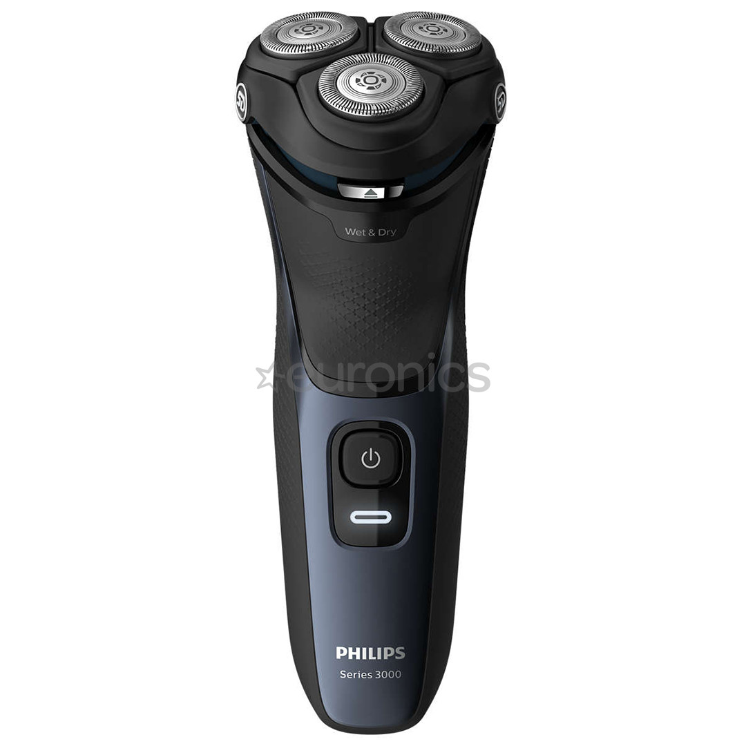 Philips 3000 Wet & Dry, black/blue - Shaver