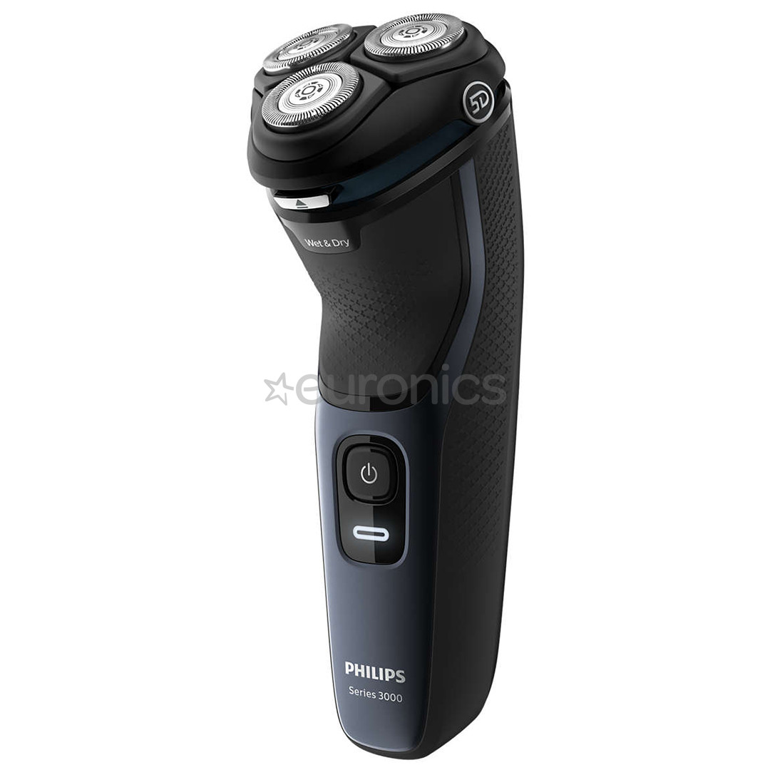 Philips 3000 Wet & Dry, black/blue - Shaver
